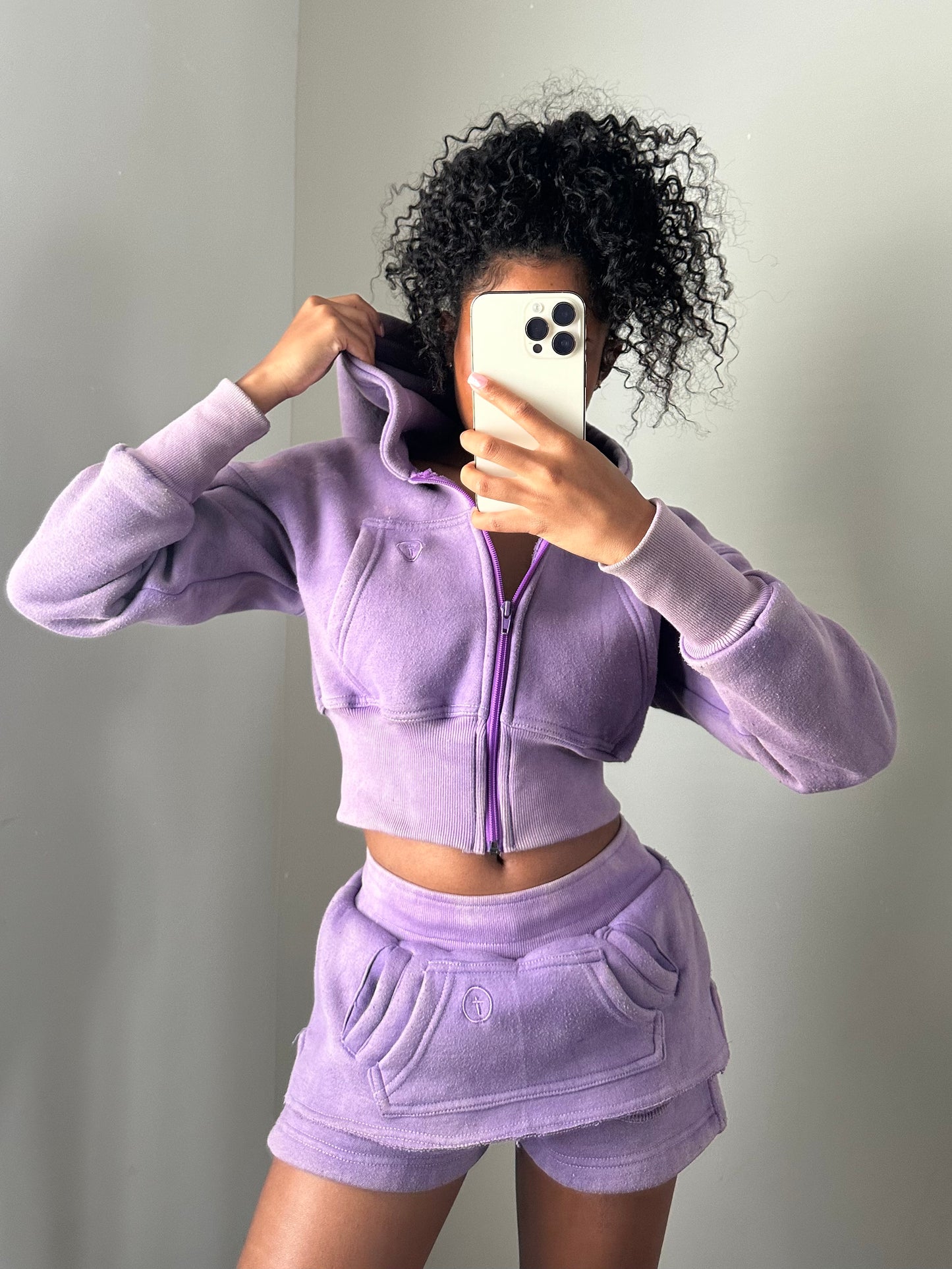 Cropped Zip-Up Hoodie (pre-order)