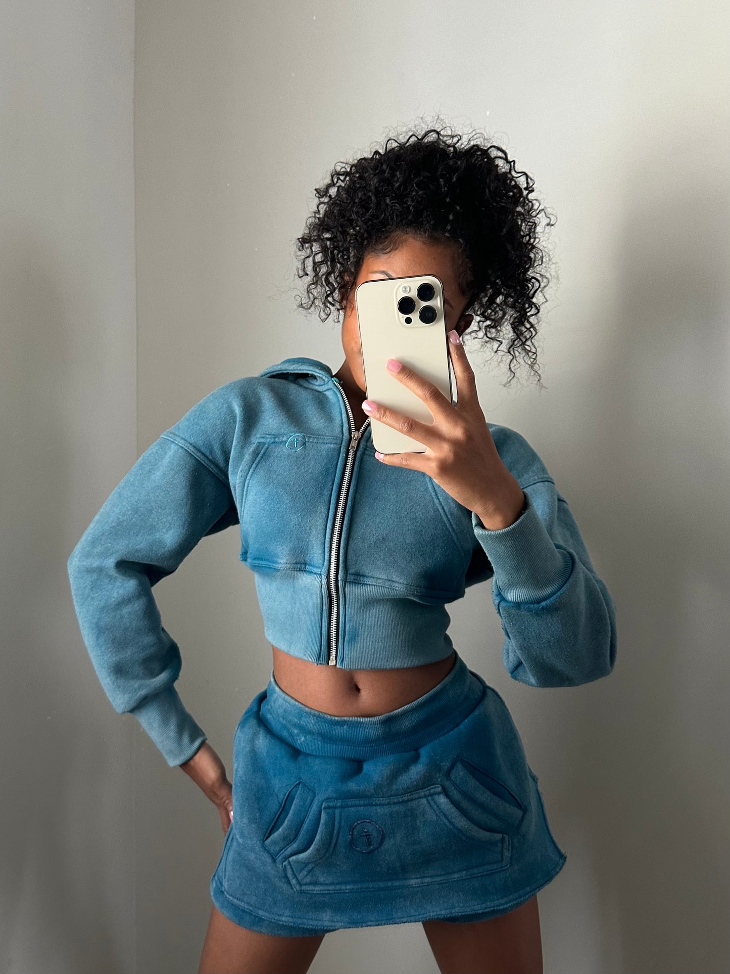 Cropped Zip-Up Hoodie (pre-order)