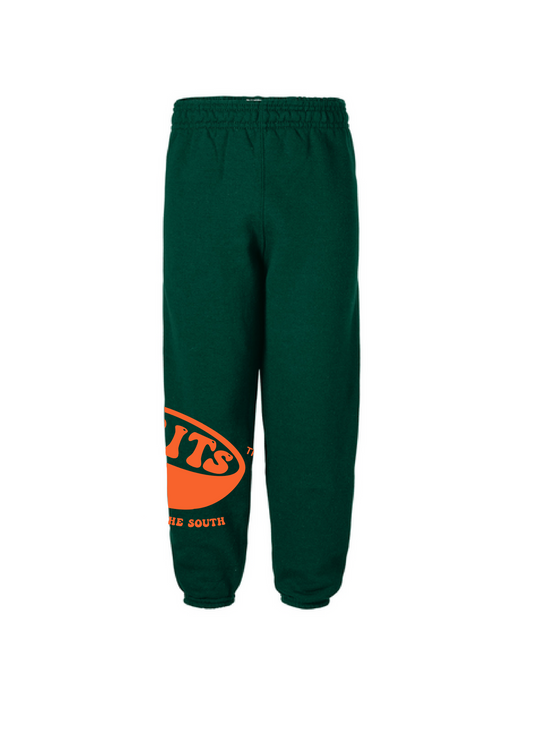 "G.R.I.T.S. Leg Sweats" - FOREST GREEN