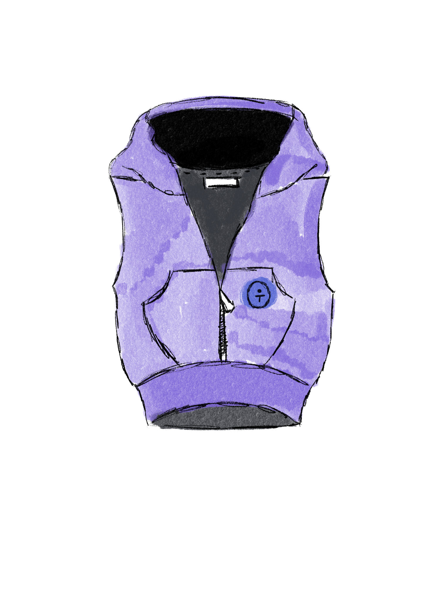 Hooded Zip-Up Vest