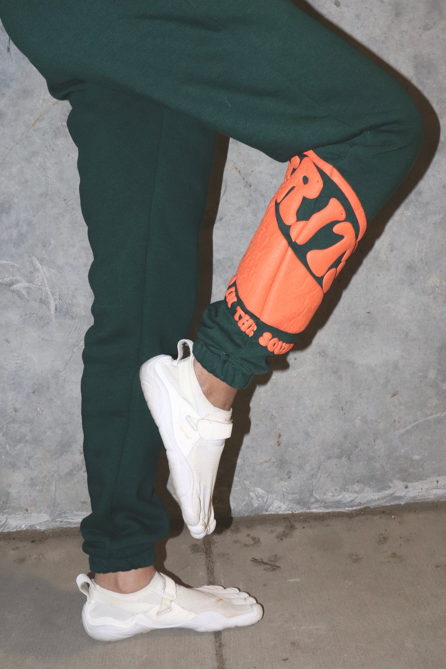 "G.R.I.T.S. Leg Sweats" - FOREST GREEN