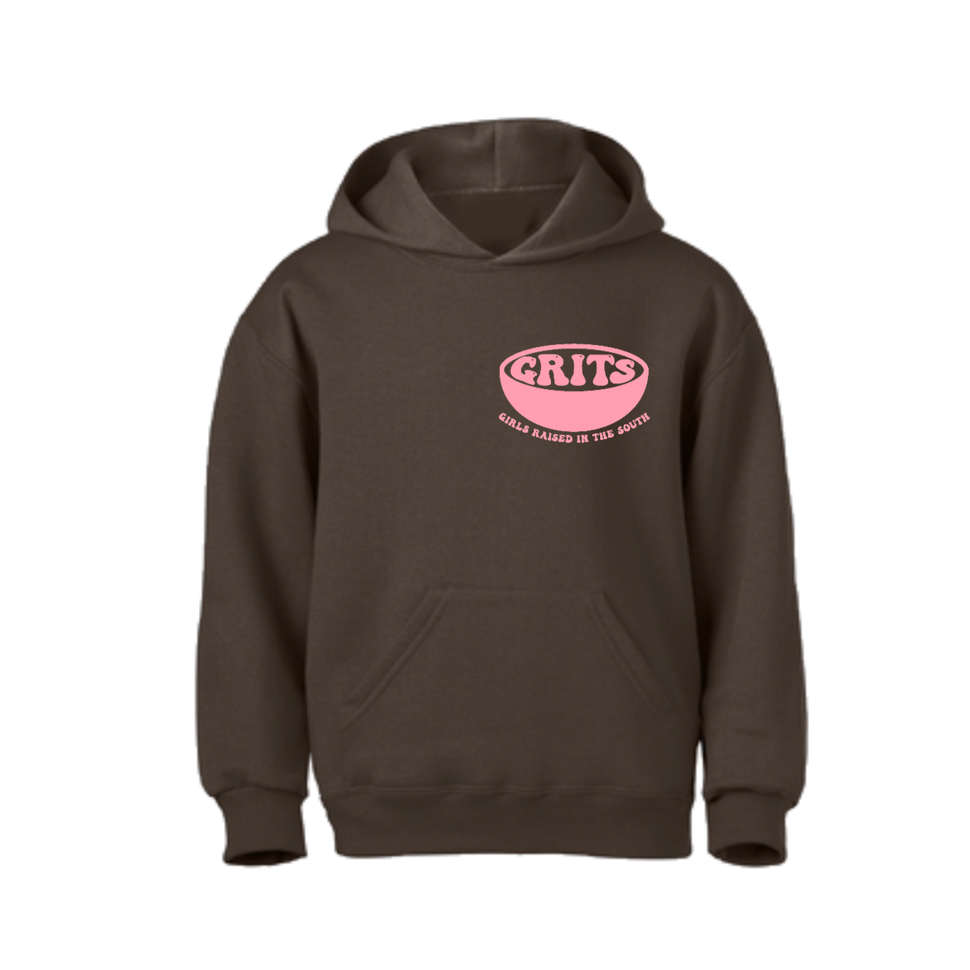 "G.R.I.T.S. Hoodie" - CHOCOLATE