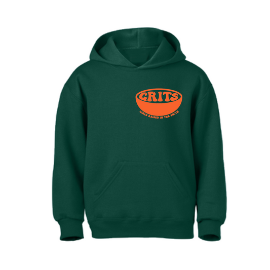 "G.R.I.T.S. Hoodie" - FOREST GREEN